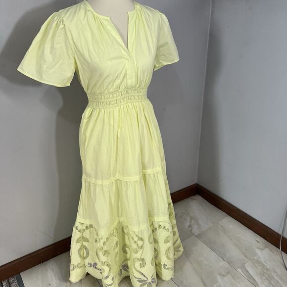 Haute Hippie Style Euro Summer Somerset Womens Maxi DressNeon Embroidered Resort - Picture 14 of 14